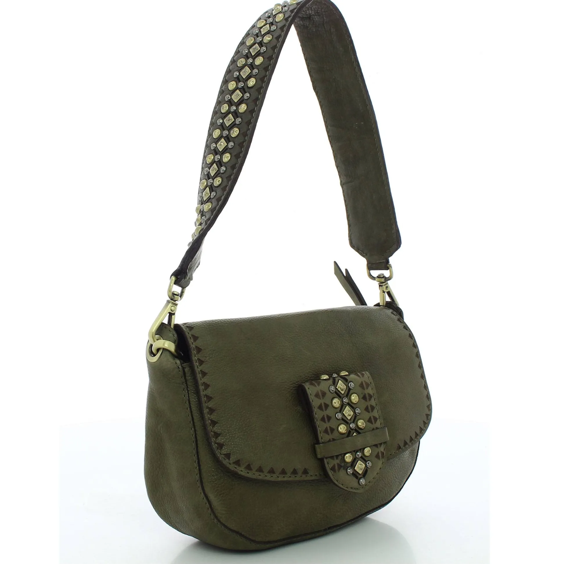 Biba Sac bandouliere a rabat Cody en cuir cloute*Femme Sacs Bandoulière