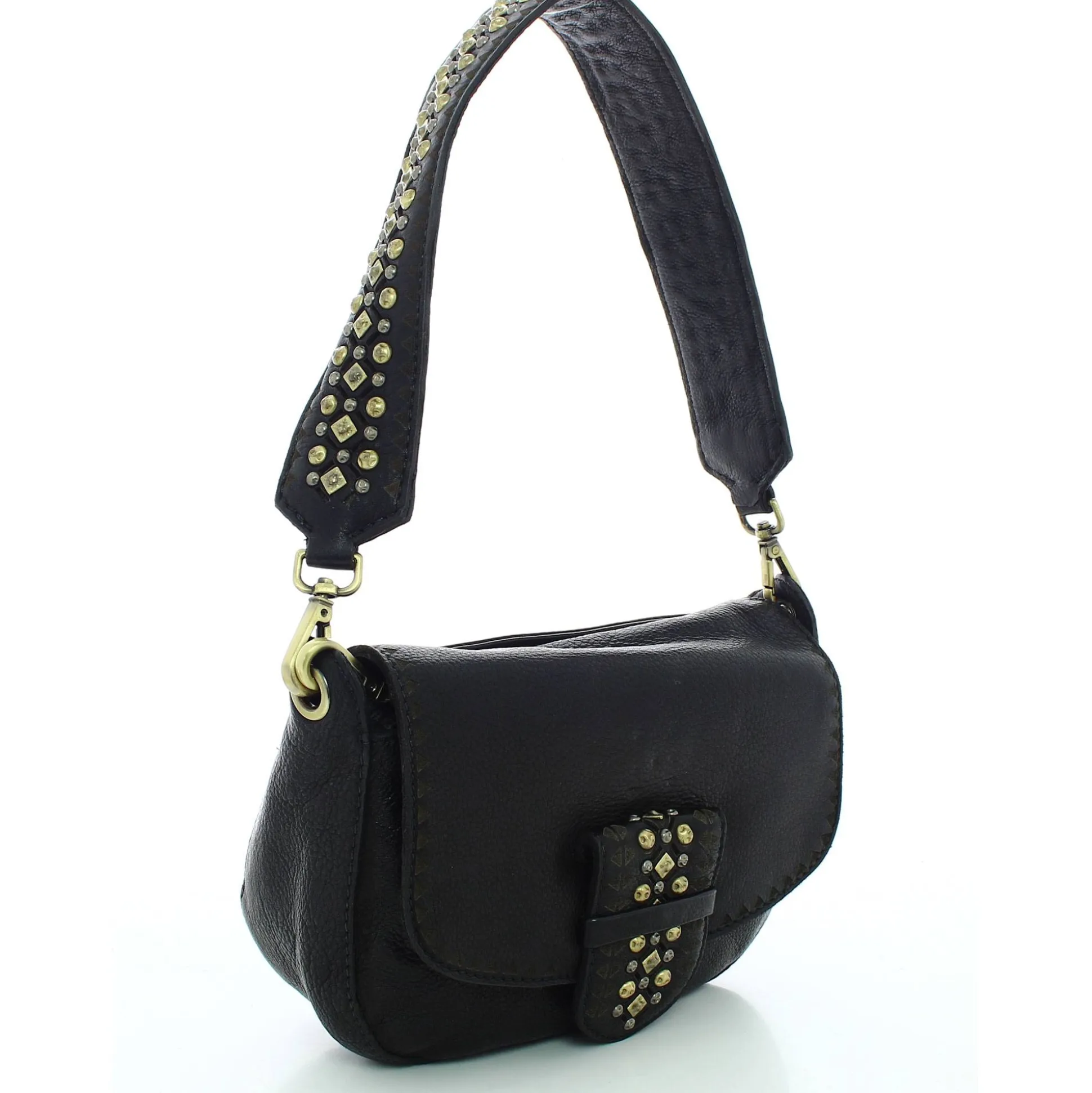 Biba Sac bandouliere a rabat Cody en cuir cloute*Femme Sacs Bandoulière