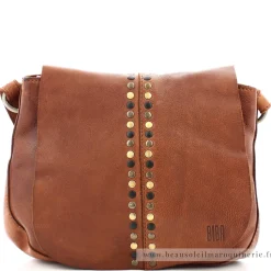 Biba Sac bandouliere a rabat cloute Hancock en cuir*Femme Sacs Bandoulière