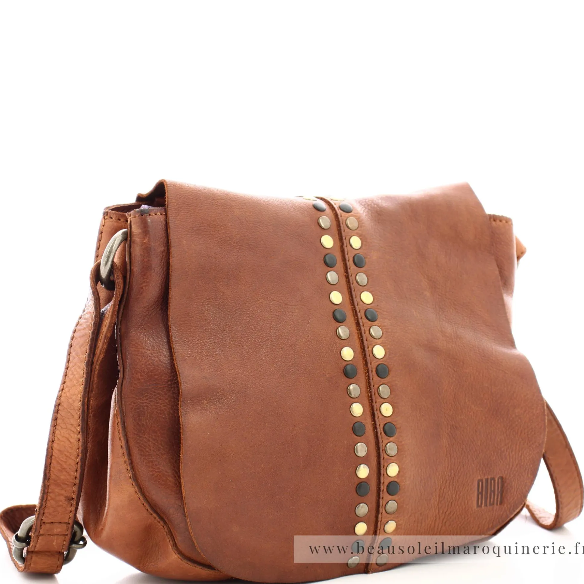 Biba Sac bandouliere a rabat cloute Hancock en cuir*Femme Sacs Bandoulière