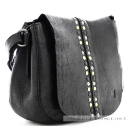 Biba Sac bandouliere a rabat cloute Hancock en cuir*Femme Sacs Bandoulière