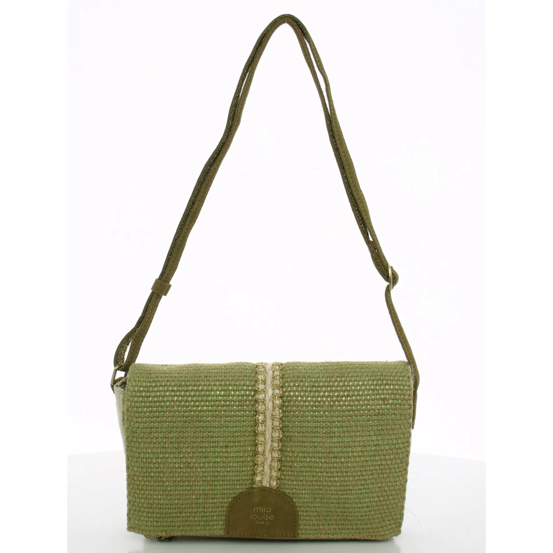 Mila Louise Sac bandouliere a rabat Niny JT2 tisse*Femme Sacs Bandoulière