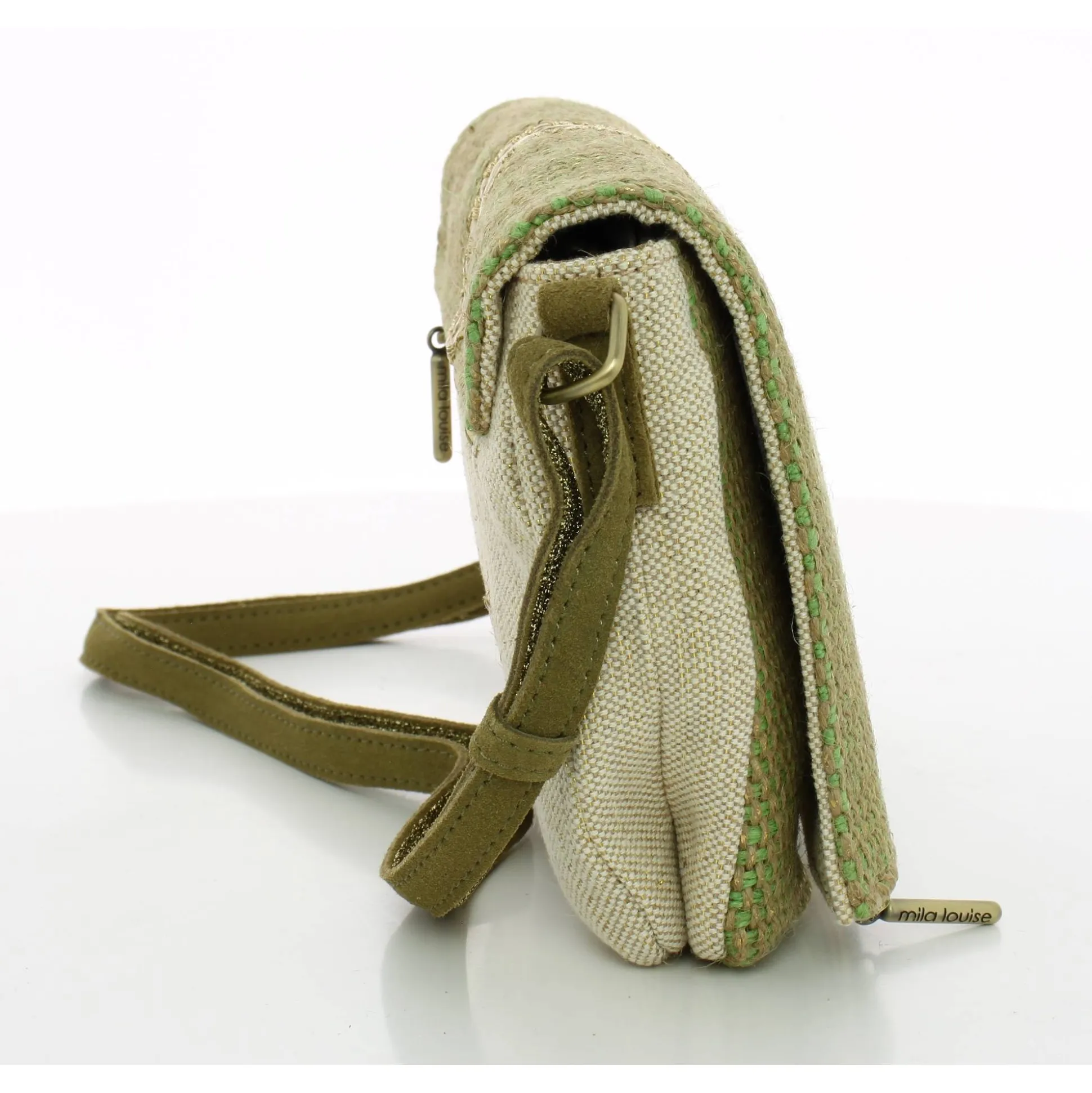 Mila Louise Sac bandouliere a rabat Niny JT2 tisse*Femme Sacs Bandoulière