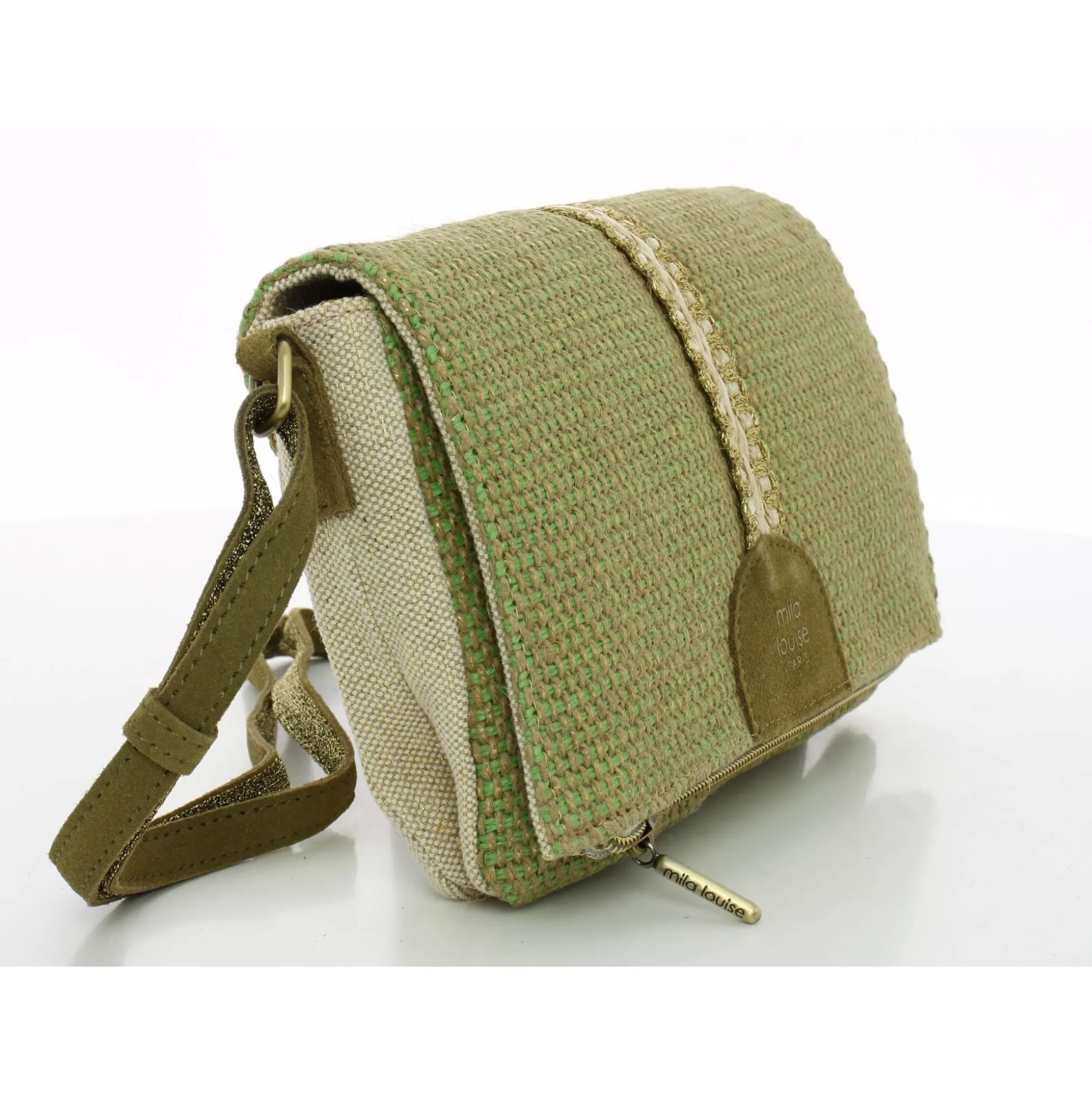 Mila Louise Sac bandouliere a rabat Niny JT2 tisse*Femme Sacs Bandoulière