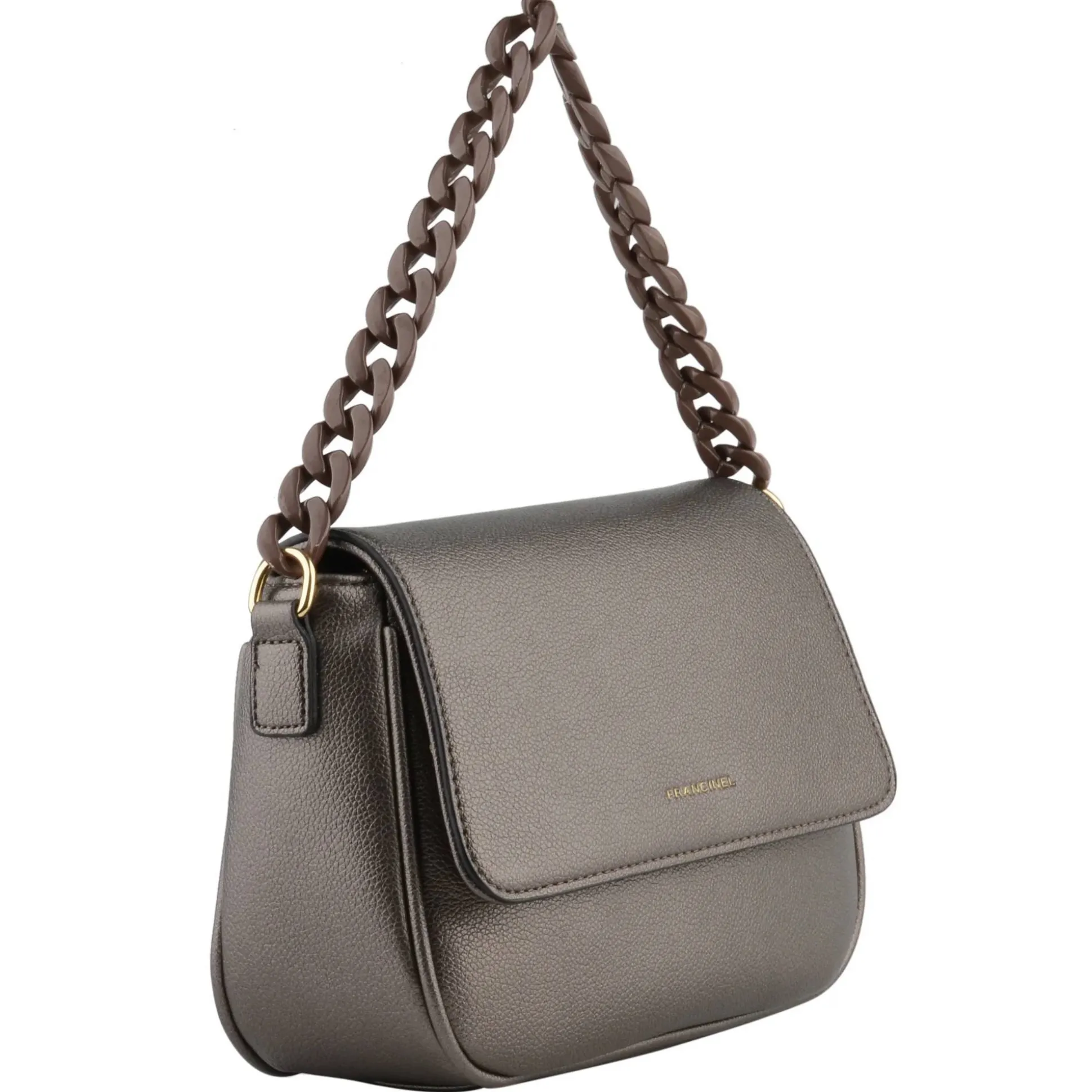 Francinel Sac bandouliere a rabat Naelle avec chaine*Femme Sacs Porté Épaule
