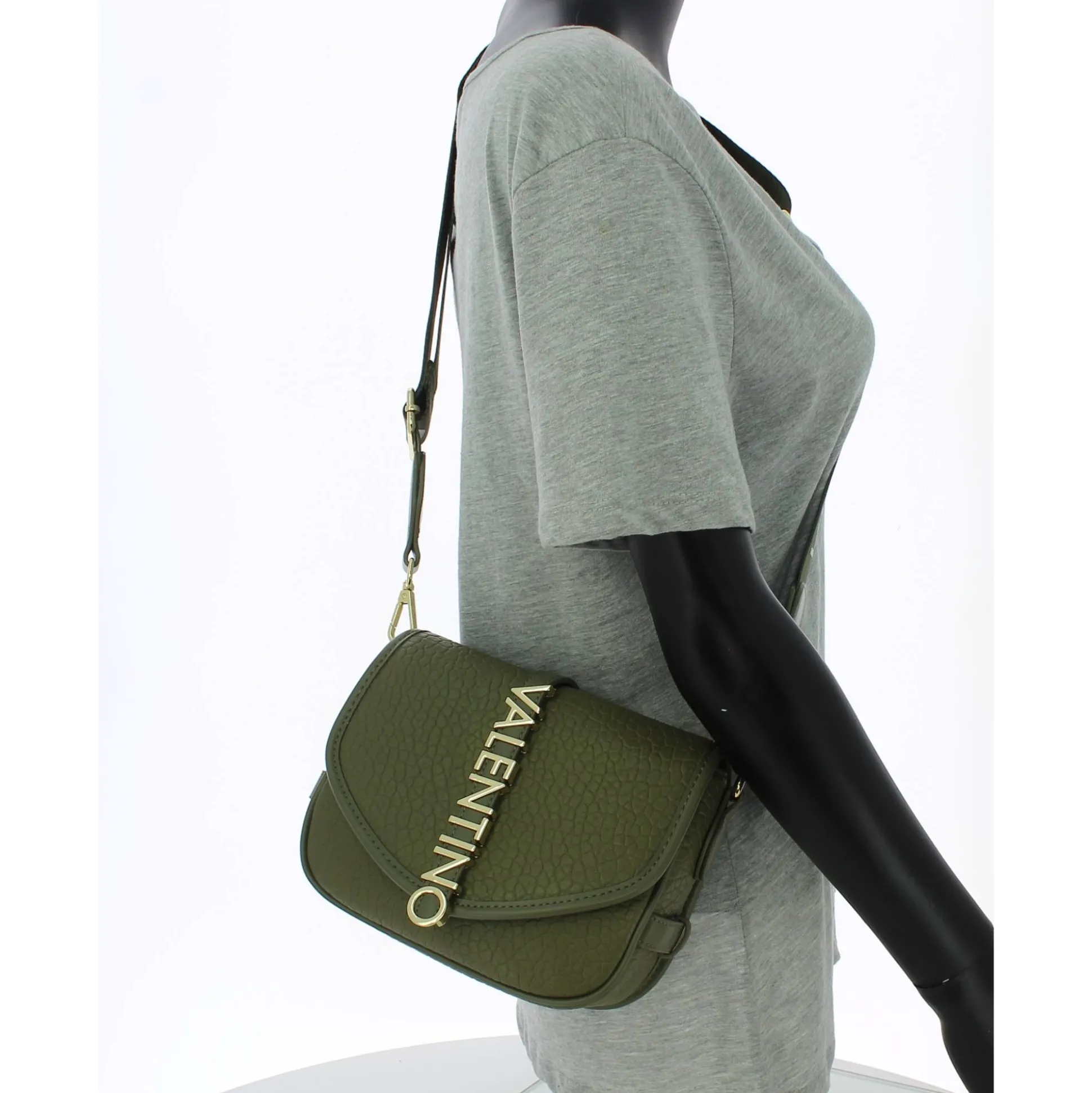 Valentino Bags Sac bandouliere a rabat Zeno graine*Femme Sacs Bandoulière