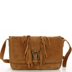 Pieces Sac bandouliere Anis cuir facon nubuck*Femme Sacs Bandoulière