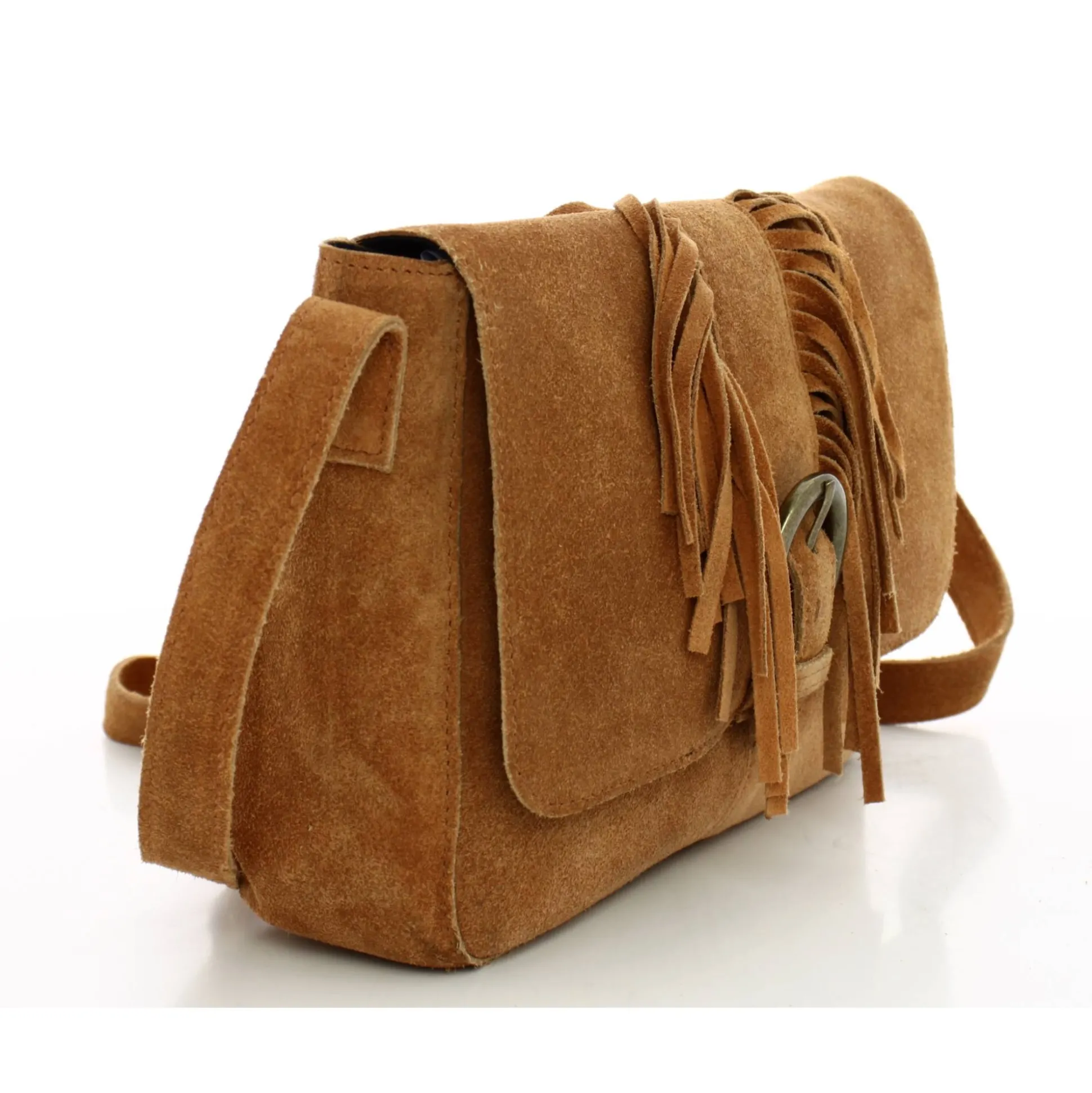 Pieces Sac bandouliere Anis cuir facon nubuck*Femme Sacs Bandoulière