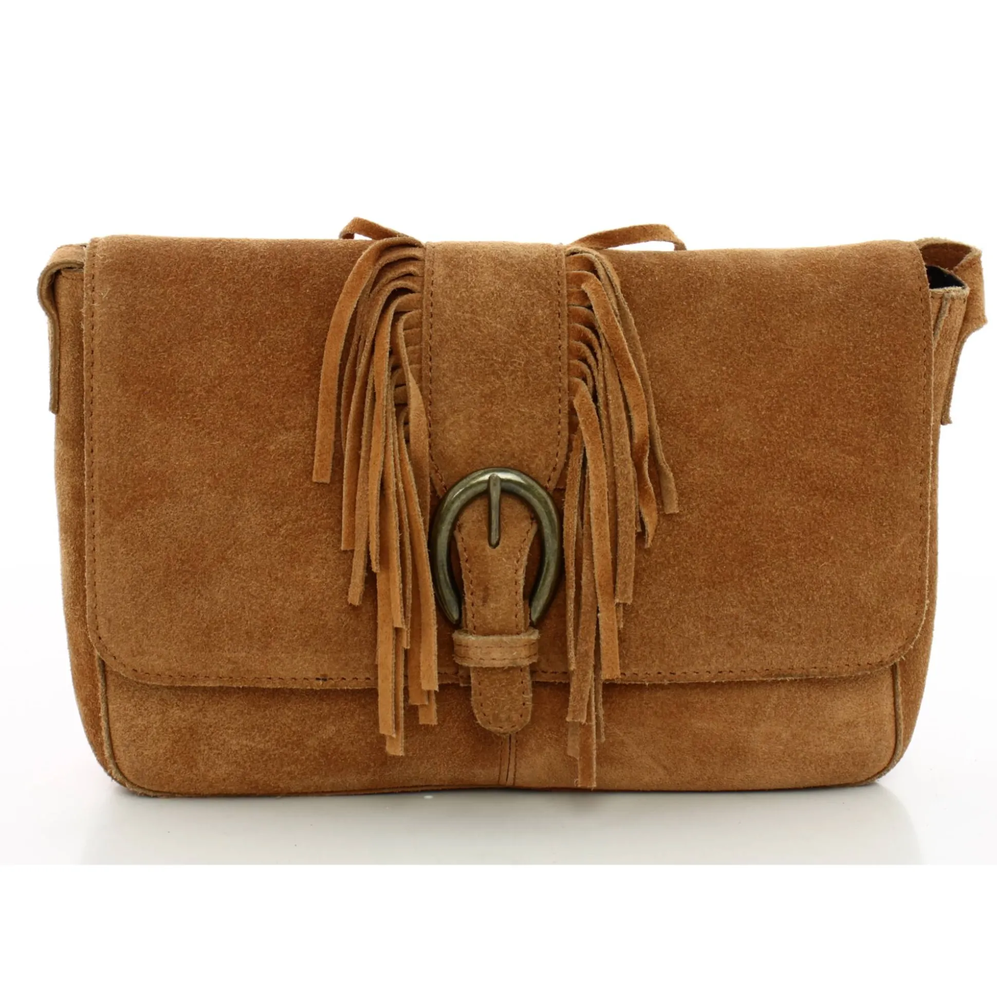 Pieces Sac bandouliere Anis cuir facon nubuck*Femme Sacs Bandoulière
