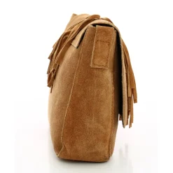 Pieces Sac bandouliere Anis cuir facon nubuck*Femme Sacs Bandoulière