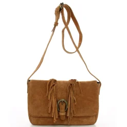 Pieces Sac bandouliere Anis cuir facon nubuck*Femme Sacs Bandoulière