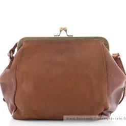 Biba Sac bandouliere Boston en cuir avec fermoir*Femme Sacs Bandoulière
