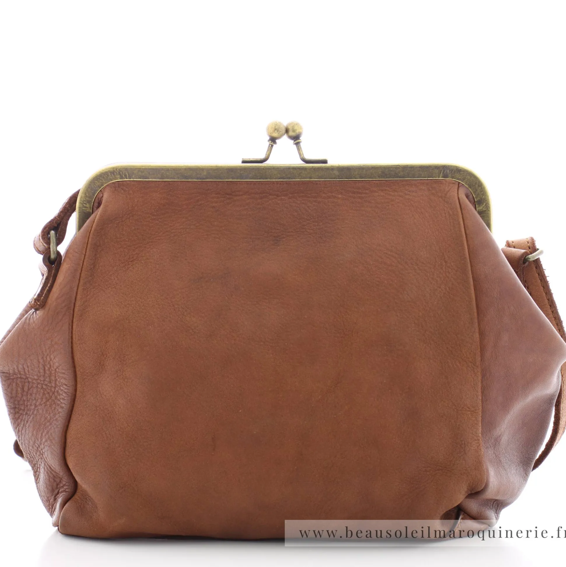 Biba Sac bandouliere Boston en cuir avec fermoir*Femme Sacs Bandoulière