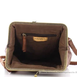 Biba Sac bandouliere Boston en cuir avec fermoir*Femme Sacs Bandoulière
