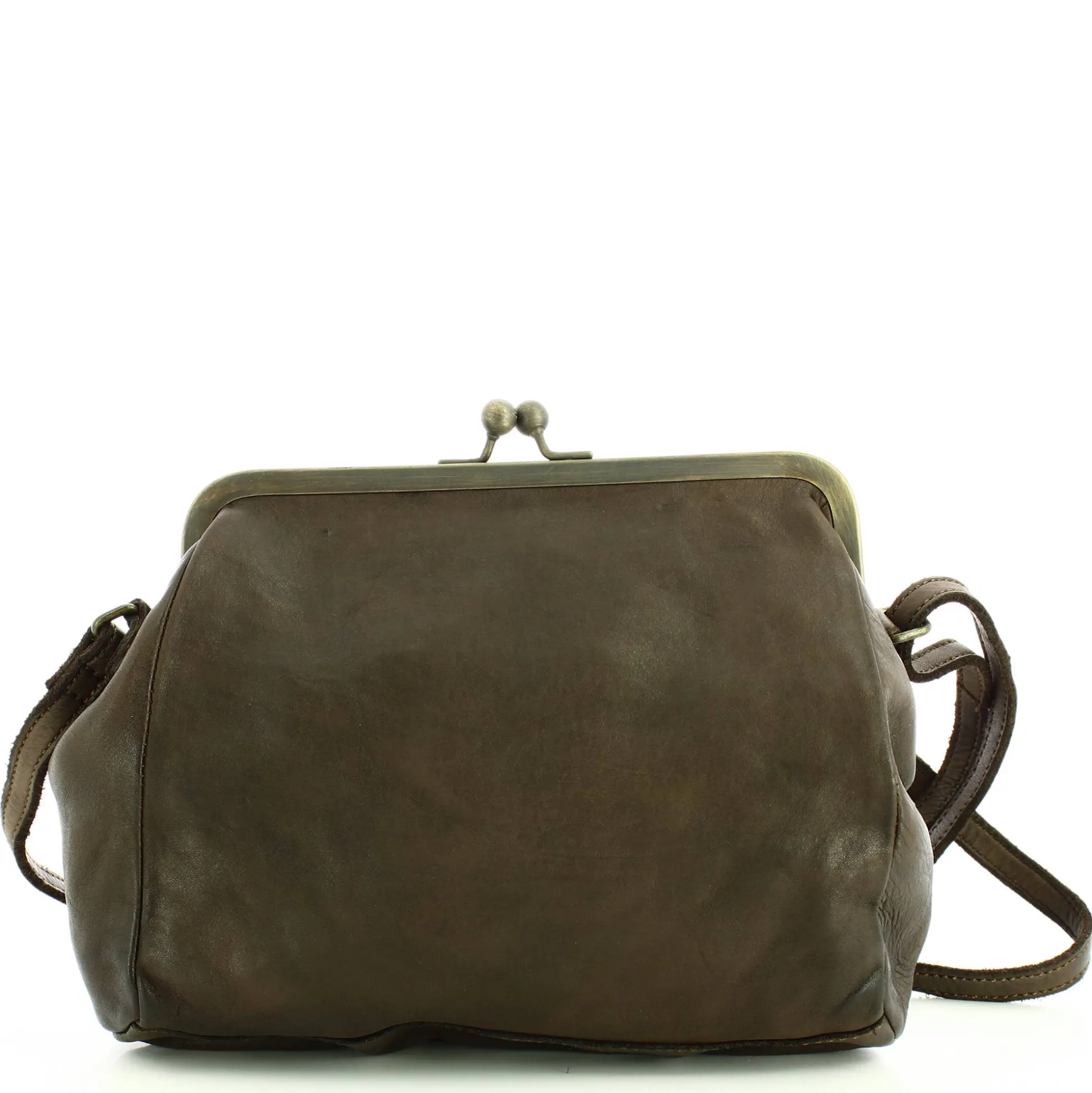 Biba Sac bandouliere Boston en cuir avec fermoir*Femme Sacs Bandoulière