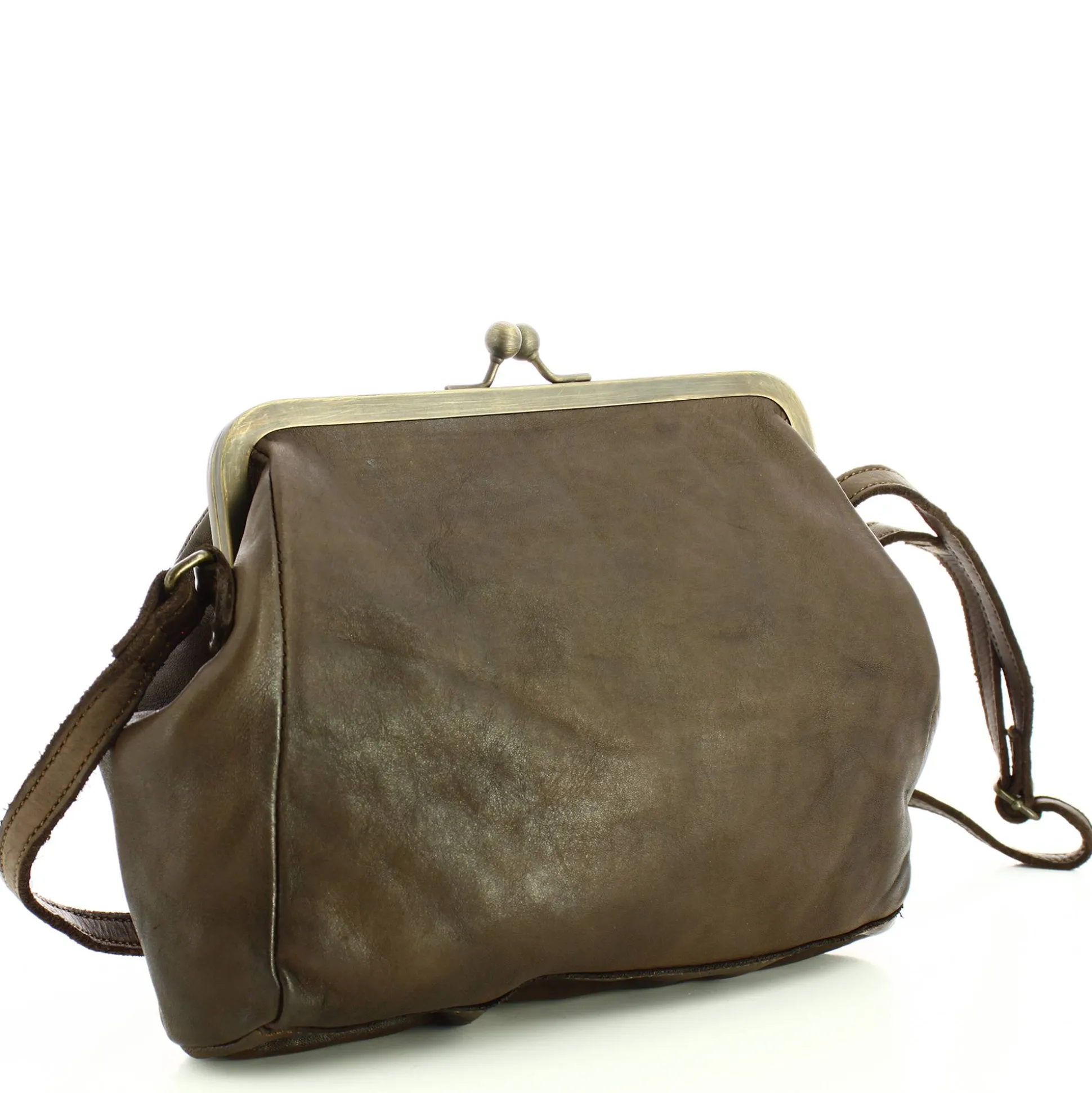 Biba Sac bandouliere Boston en cuir avec fermoir*Femme Sacs Bandoulière