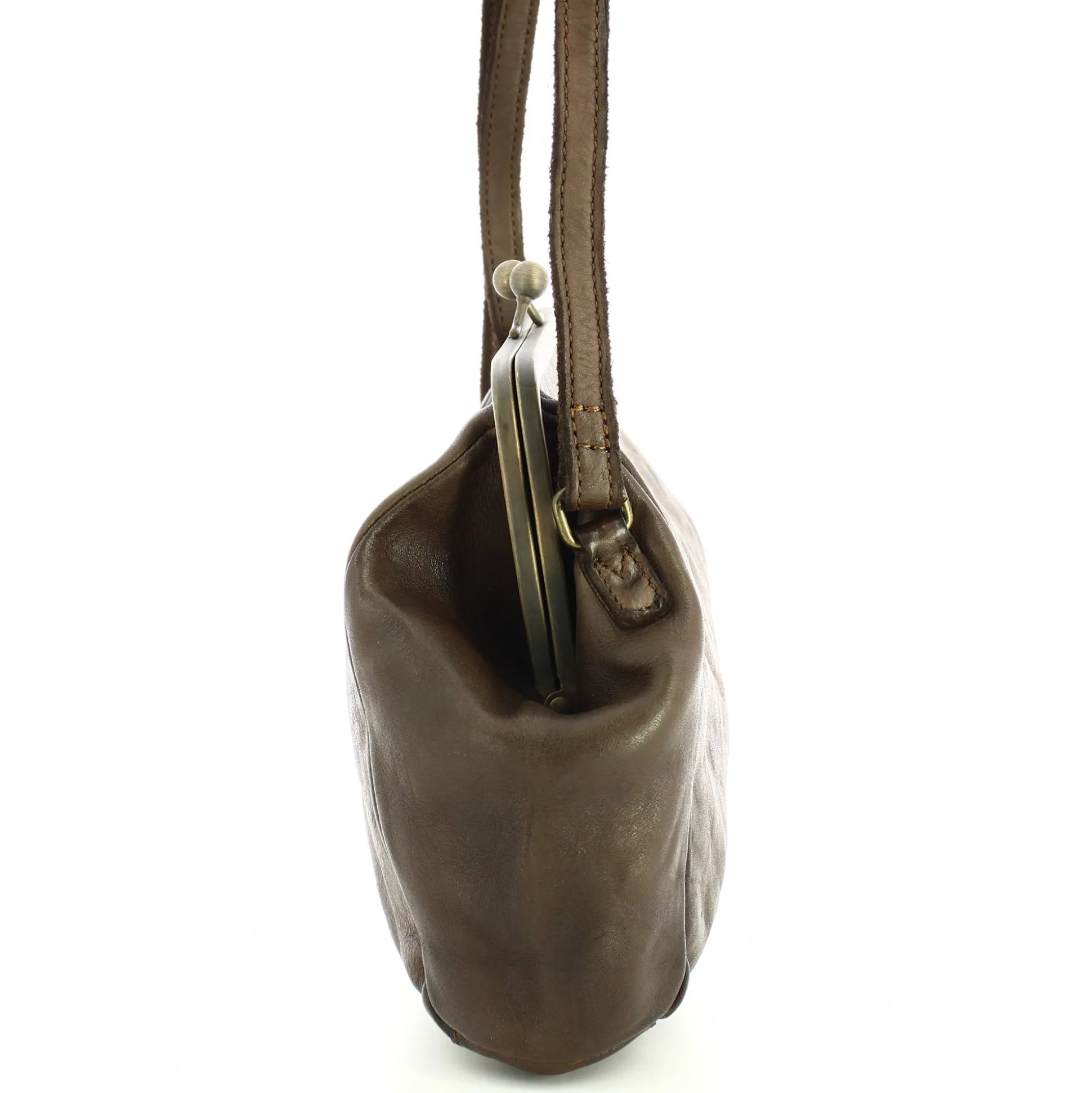 Biba Sac bandouliere Boston en cuir avec fermoir*Femme Sacs Bandoulière