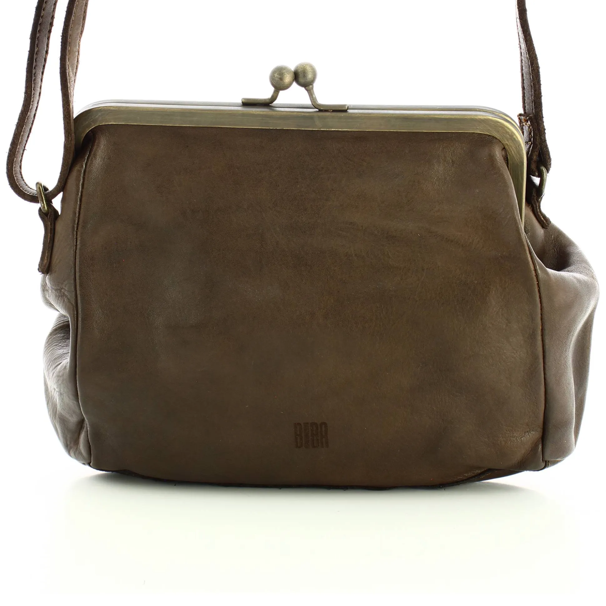 Biba Sac bandouliere Boston en cuir avec fermoir*Femme Sacs Bandoulière