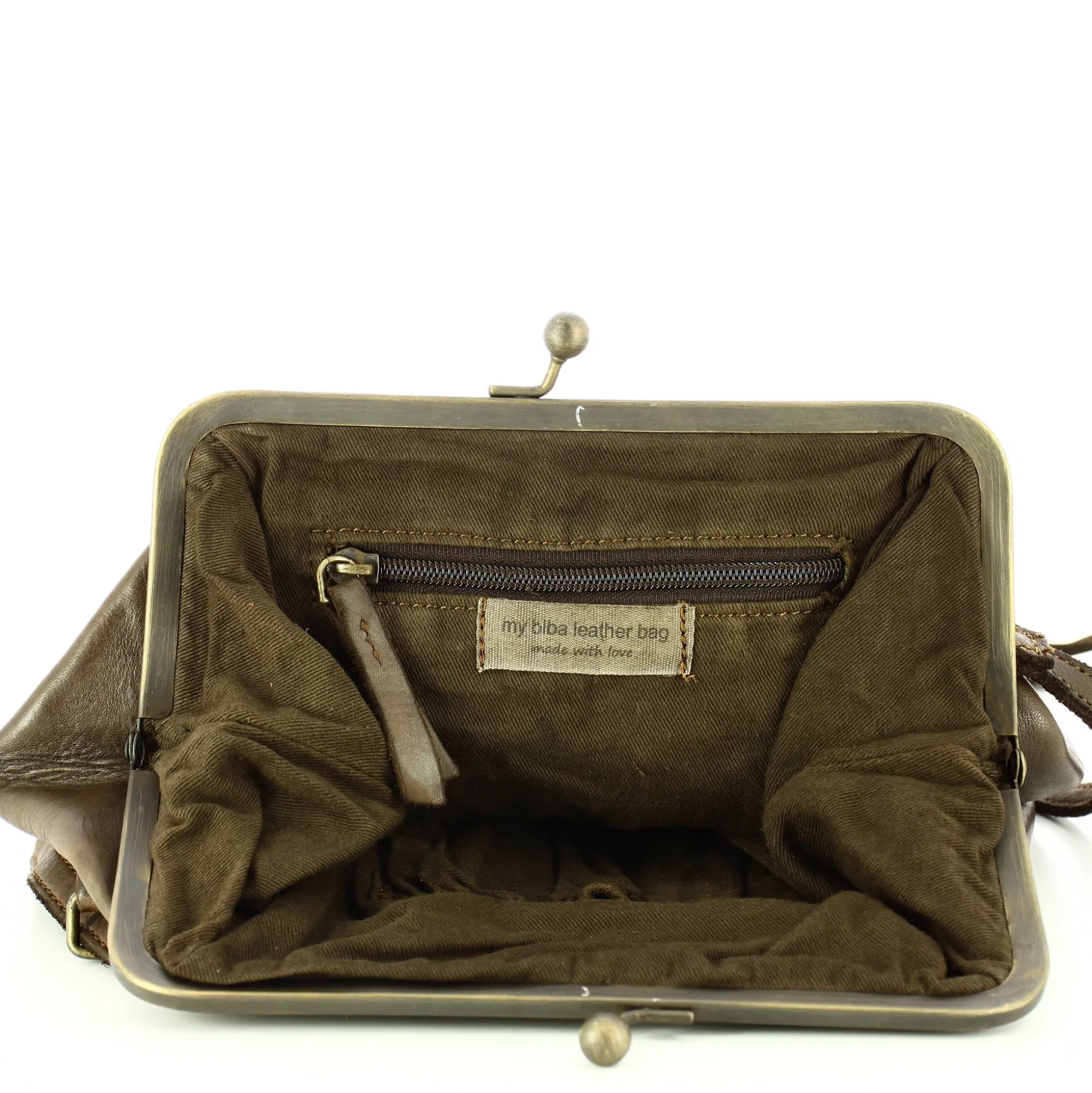 Biba Sac bandouliere Boston en cuir avec fermoir*Femme Sacs Bandoulière