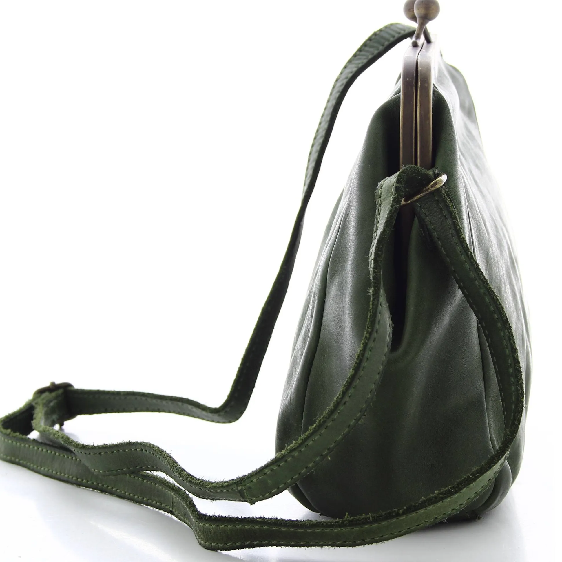 Biba Sac bandouliere Boston en cuir avec fermoir*Femme Sacs Bandoulière