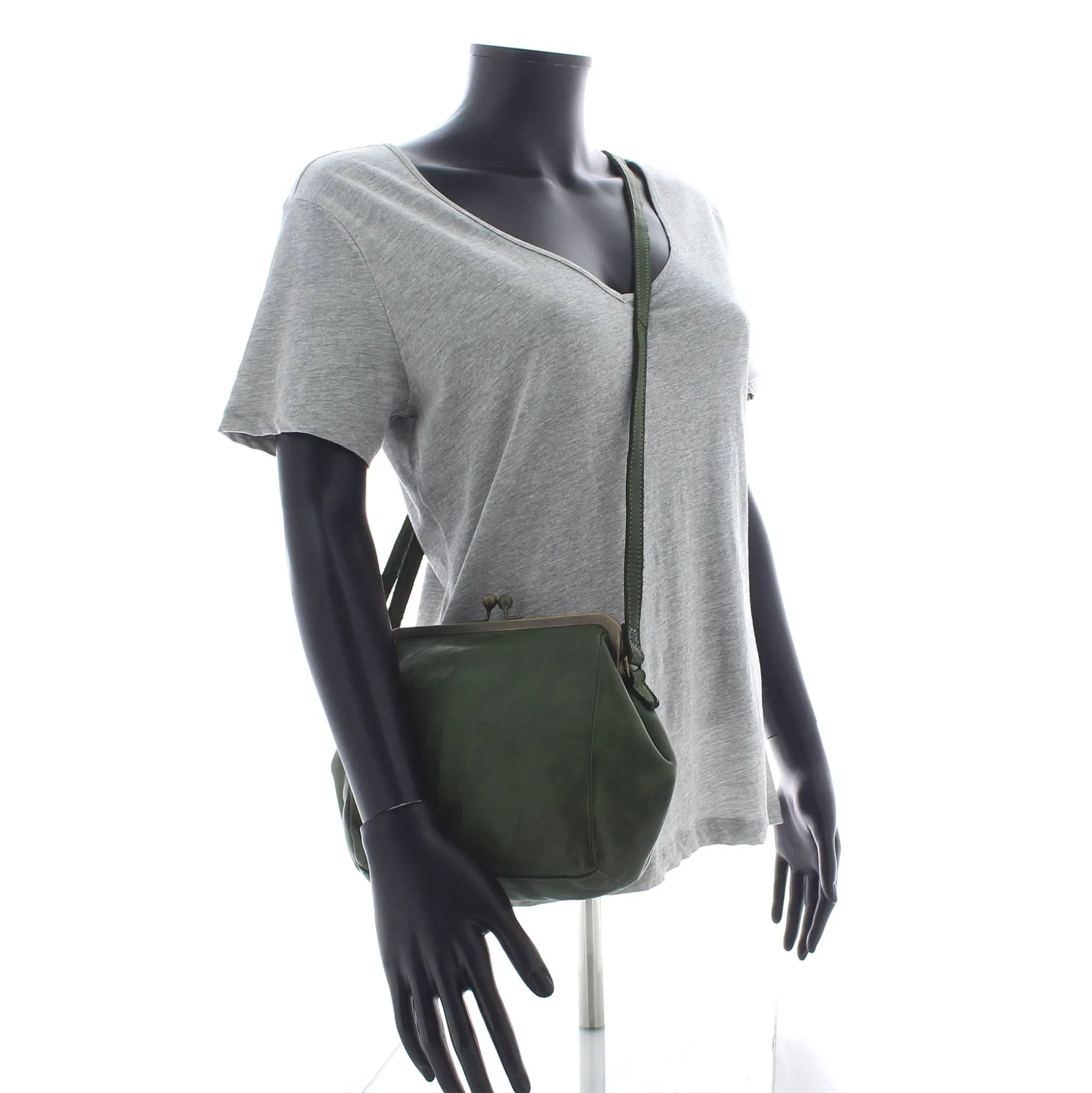 Biba Sac bandouliere Boston en cuir avec fermoir*Femme Sacs Bandoulière