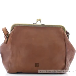 Biba Sac bandouliere Boston en cuir avec fermoir*Femme Sacs Bandoulière