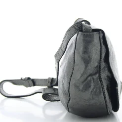 Biba Sac bandouliere Chester Smog cuir metallise*Femme Sacs Bandoulière