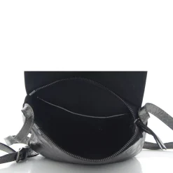 Biba Sac bandouliere Chester Smog cuir metallise*Femme Sacs Bandoulière