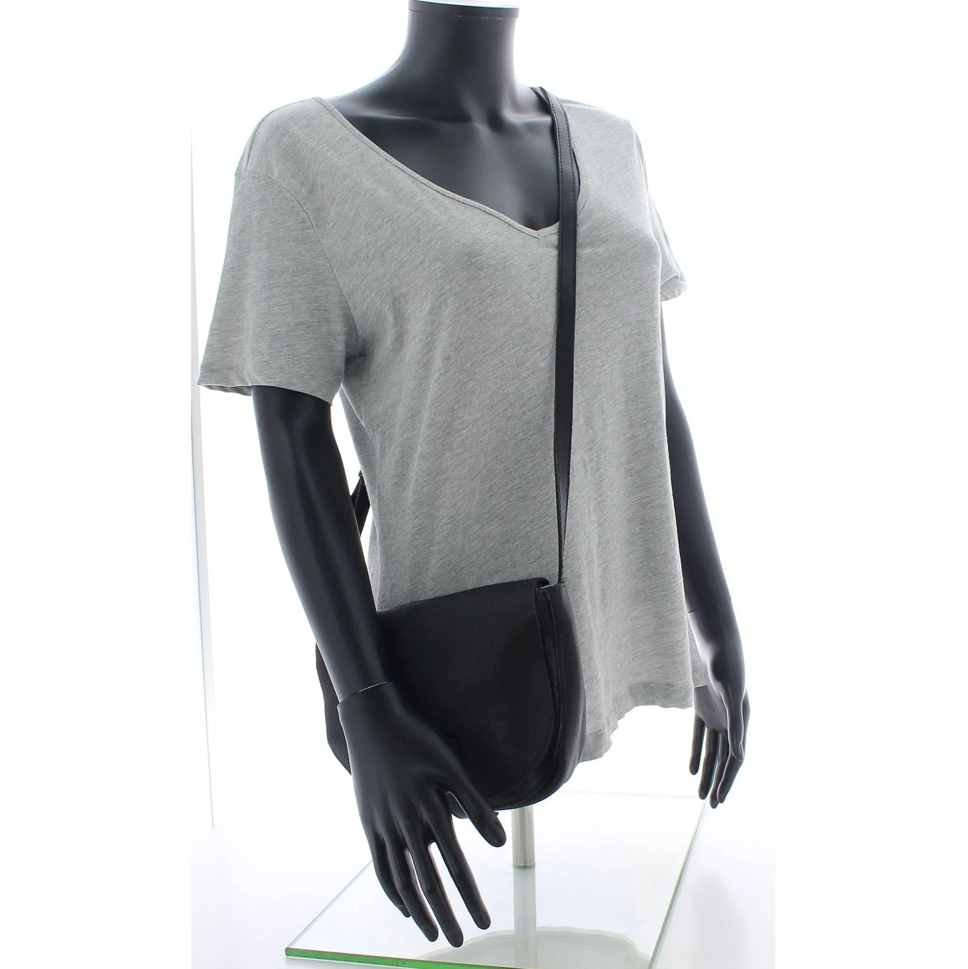 Biba Sac bandouliere Chester Tb demi-lune en cuir*Femme Sacs Bandoulière