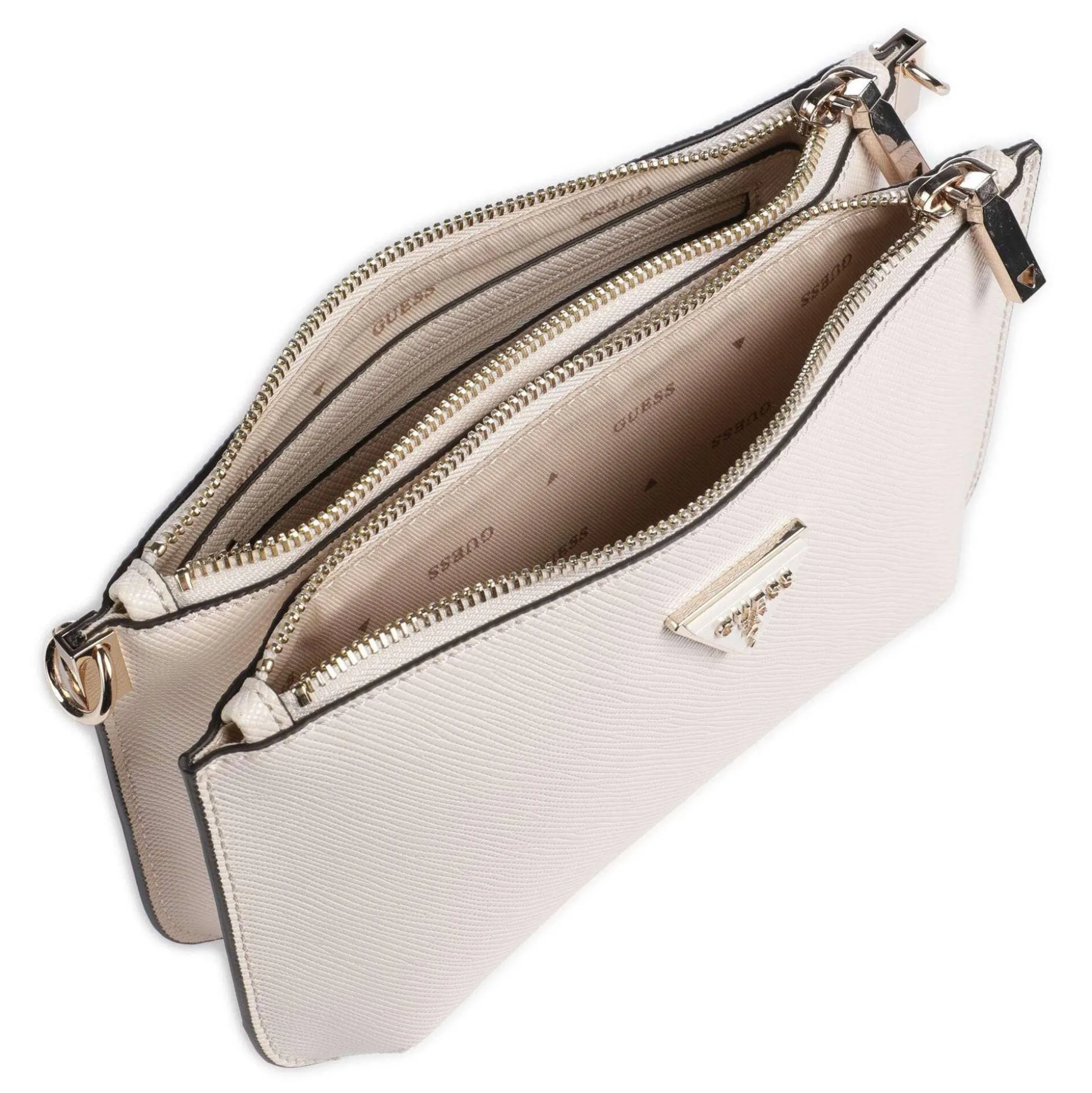 Guess Sac bandouliere double Ilia effet saffiano*Femme Sacs Bandoulière
