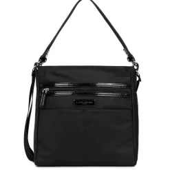Lancaster Sac bandouliere double porte Basic Verni*Femme Sacs Porté Épaule|Sacs Bandoulière