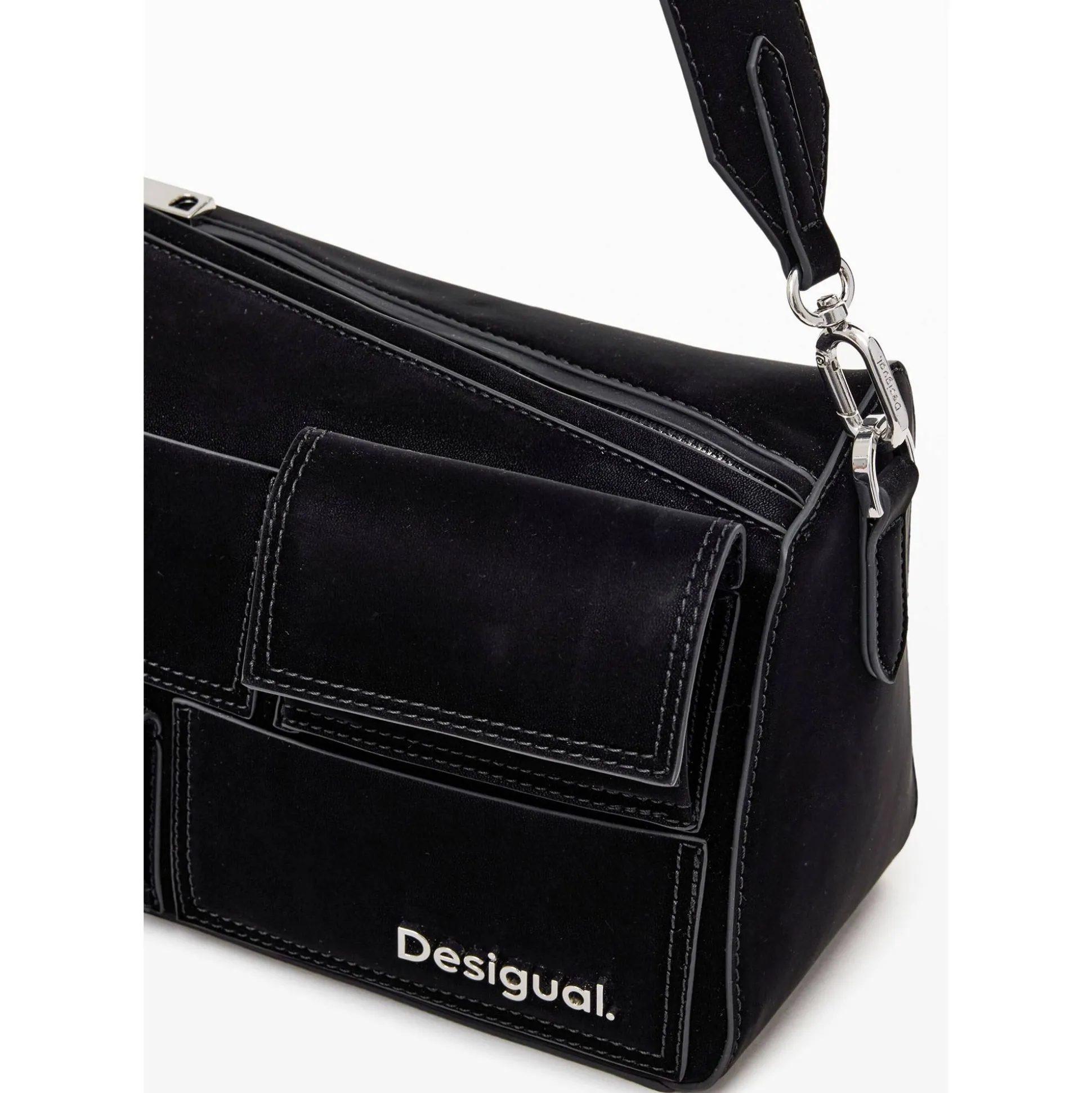 Desigual Sac bandouliere effet cuir Pocket Face*Femme Sacs Bandoulière