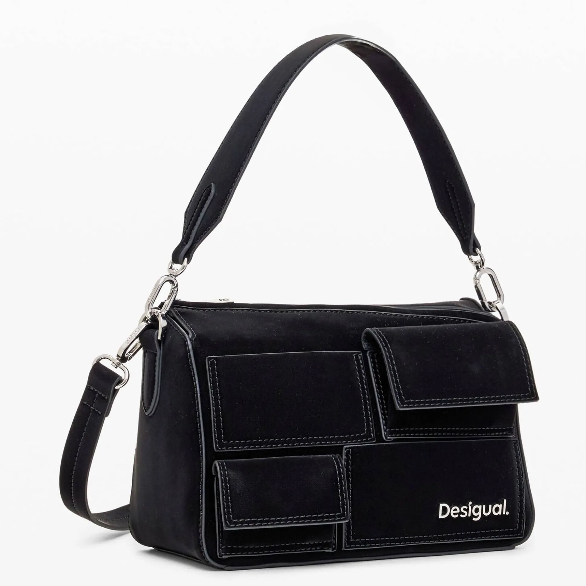 Desigual Sac bandouliere effet cuir Pocket Face*Femme Sacs Bandoulière