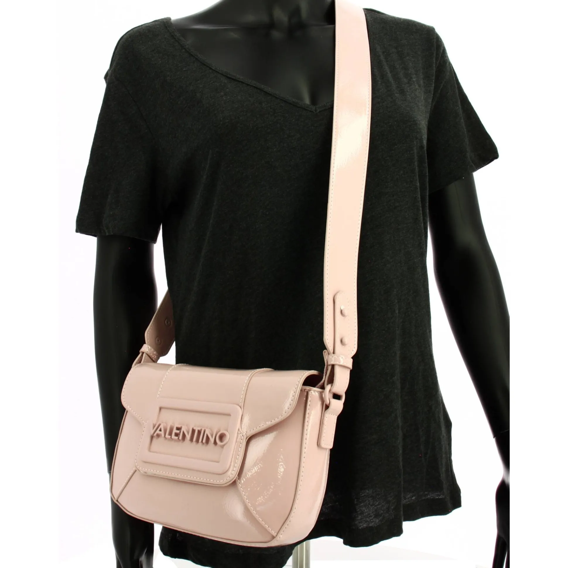 Valentino Bags Sac bandouliere effet verni Cabin*Femme Sacs Bandoulière