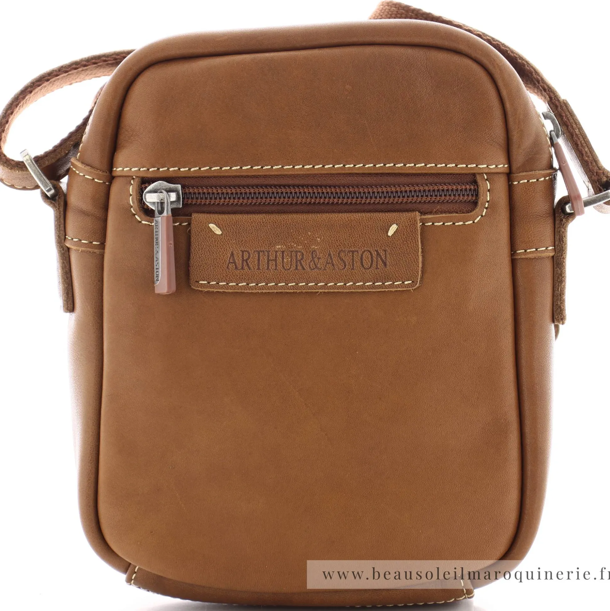 Arthur Aston Sac bandouliere en cuir de vachette Johany*Homme Sacoches Homme