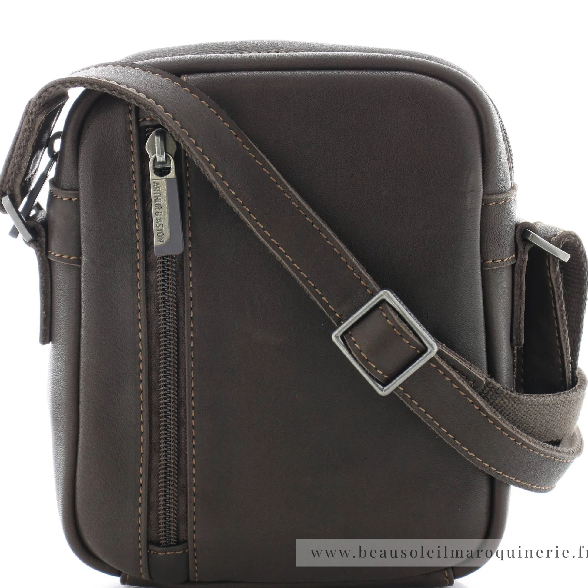 Arthur Aston Sac bandouliere en cuir de vachette Johany*Homme Sacoches Homme