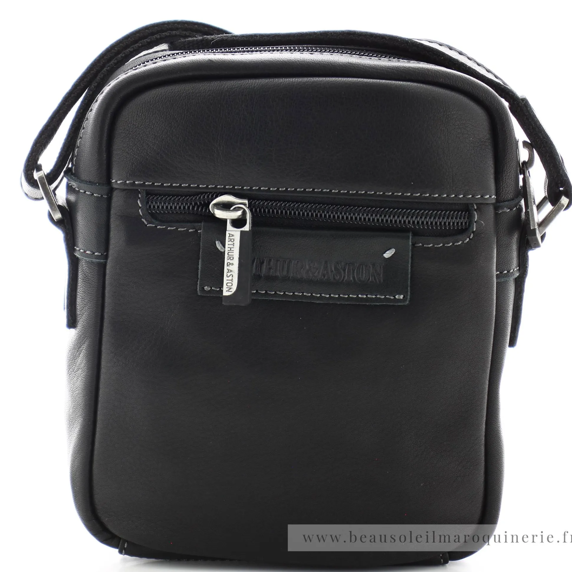 Arthur Aston Sac bandouliere en cuir de vachette Johany*Homme Sacoches Homme