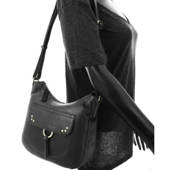 Francinel Sac bandouliere Enola zippe a clous*Femme Sacs Bandoulière