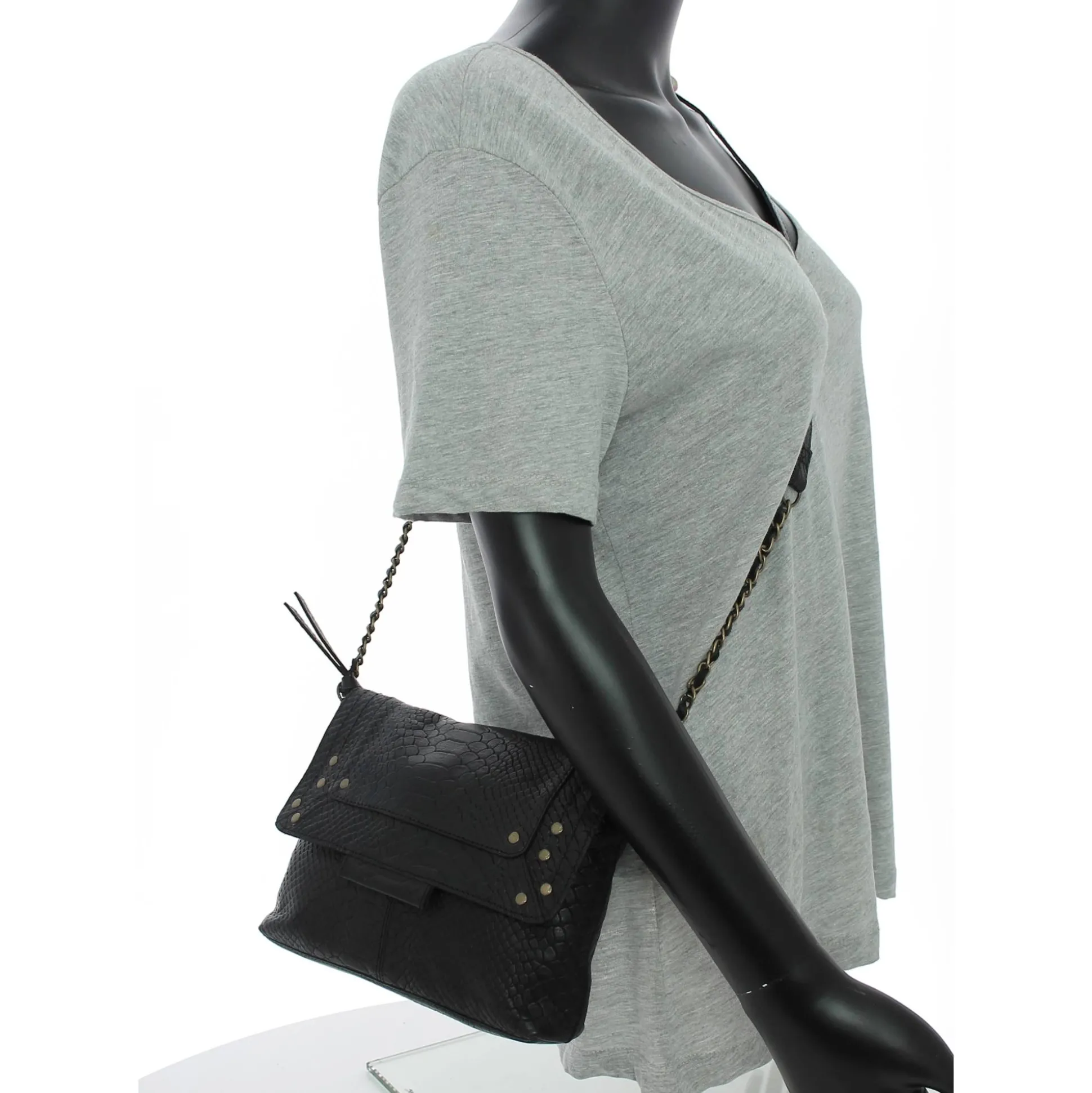 Pieces Sac bandouliere Felizia a rabat en cuir*Femme Sacs Bandoulière