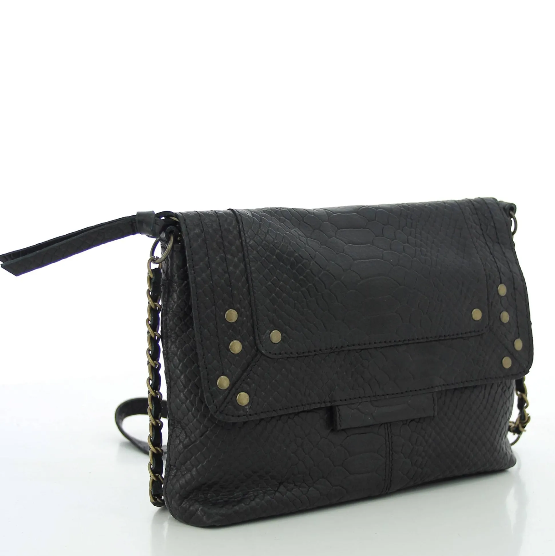 Pieces Sac bandouliere Felizia a rabat en cuir*Femme Sacs Bandoulière