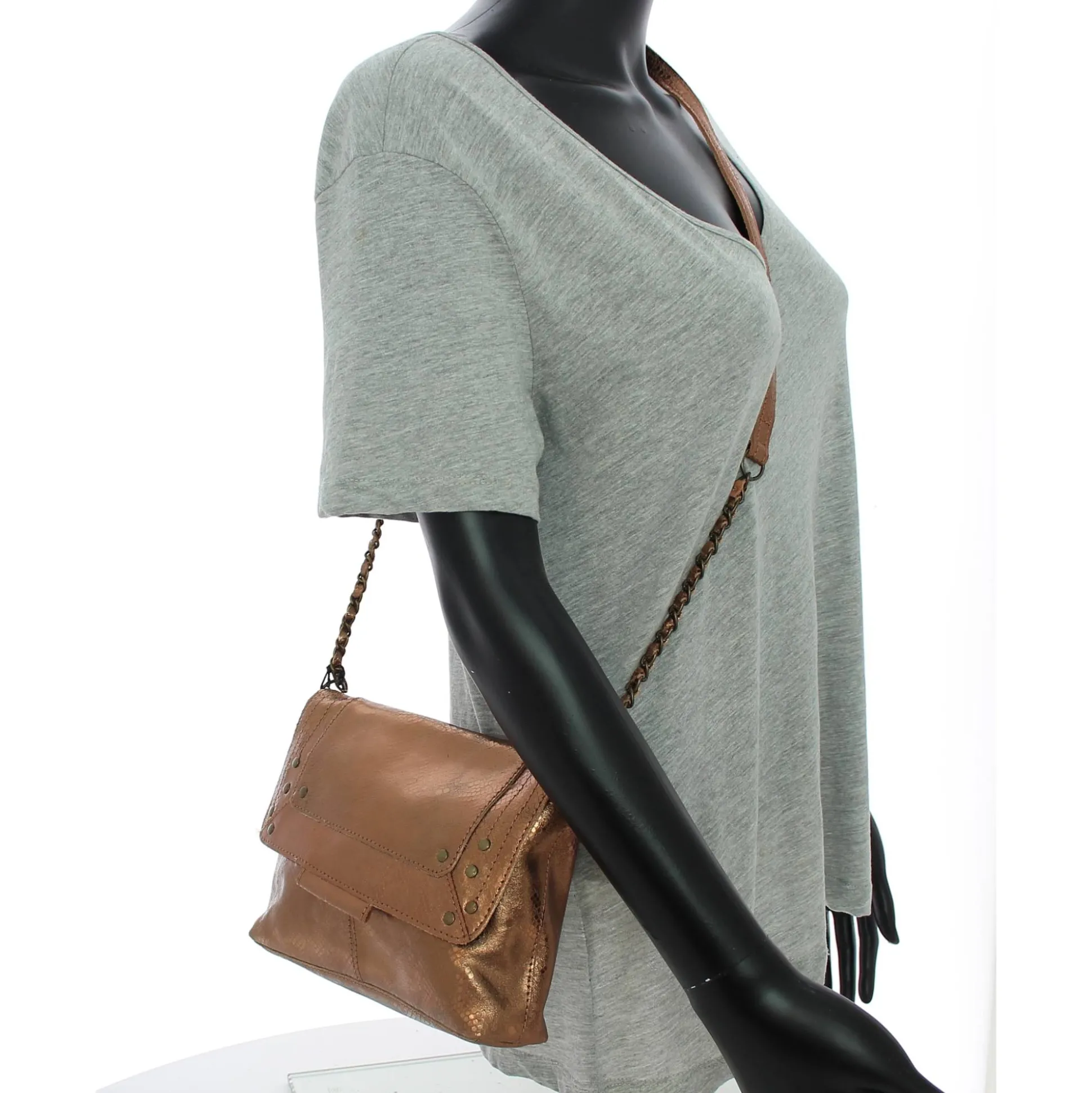 Pieces Sac bandouliere Felizia cuir a rabat*Femme Sacs Bandoulière