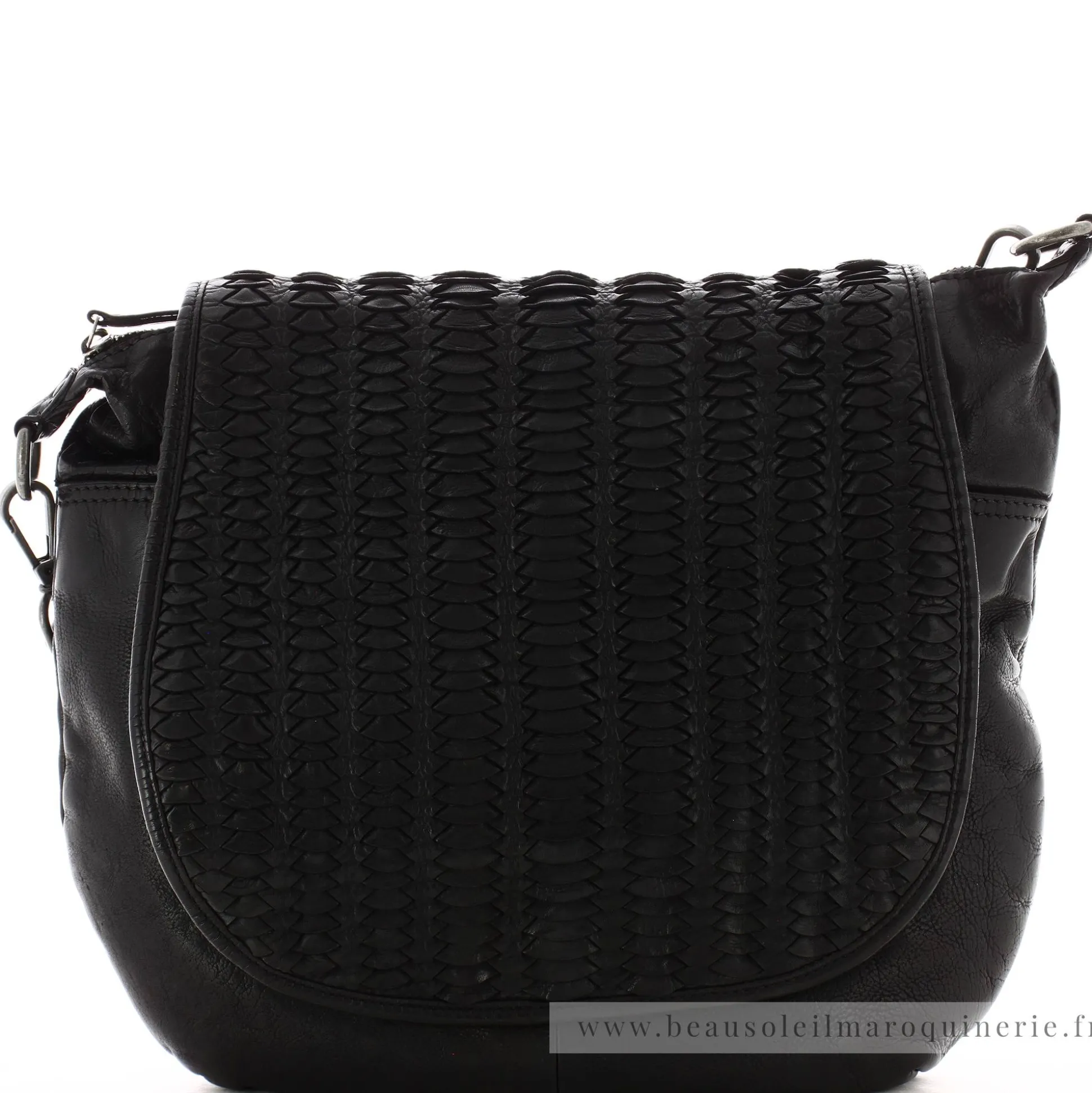 Biba Sac bandouliere Hardy a rabat tresse*Femme Sacs Porté Épaule|Sacs Bandoulière