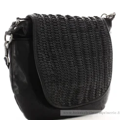 Biba Sac bandouliere Hardy a rabat tresse*Femme Sacs Porté Épaule|Sacs Bandoulière