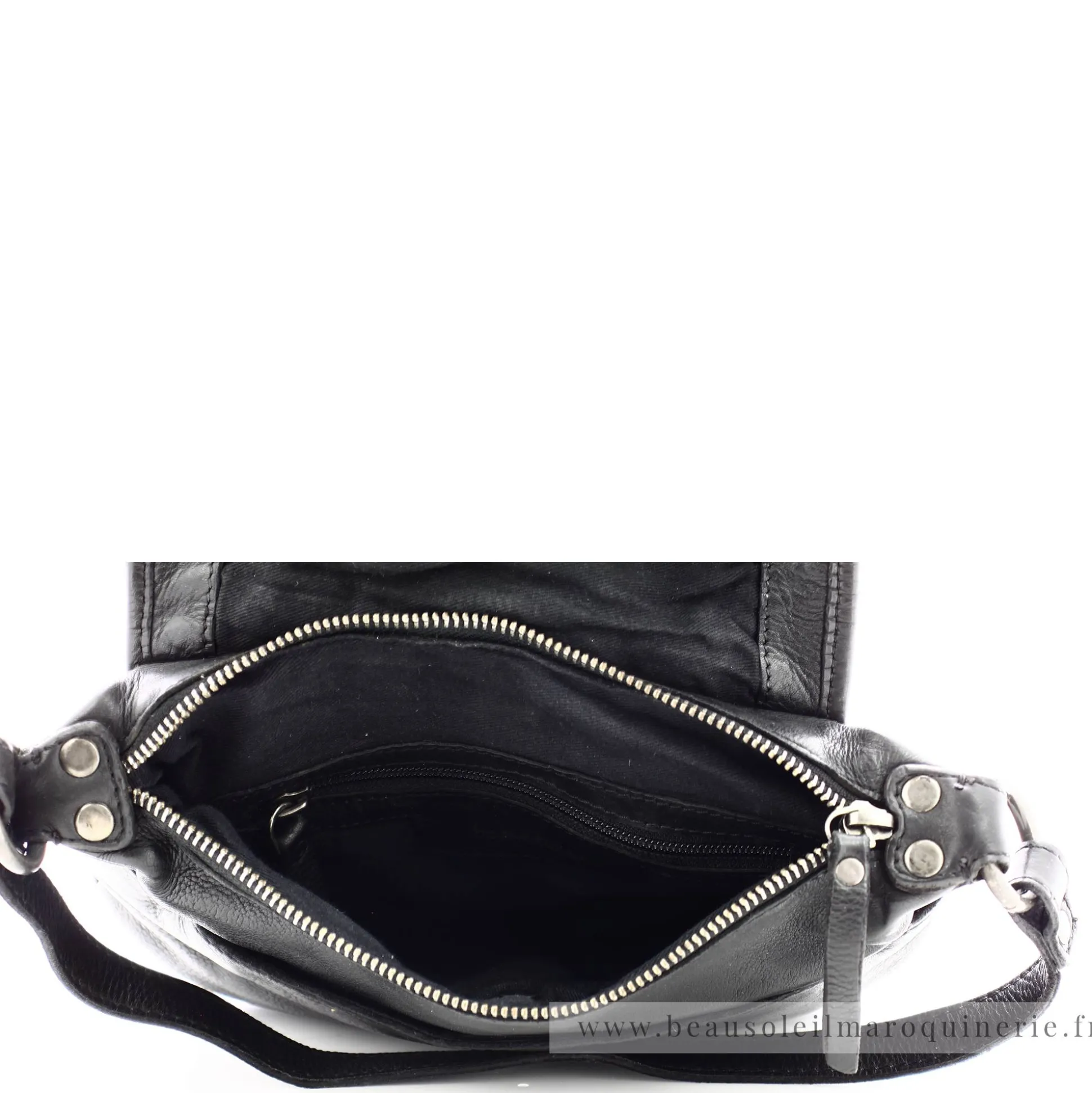 Biba Sac bandouliere Hardy a rabat en cuir tresse*Femme Sacs Porté Épaule|Sacs Bandoulière