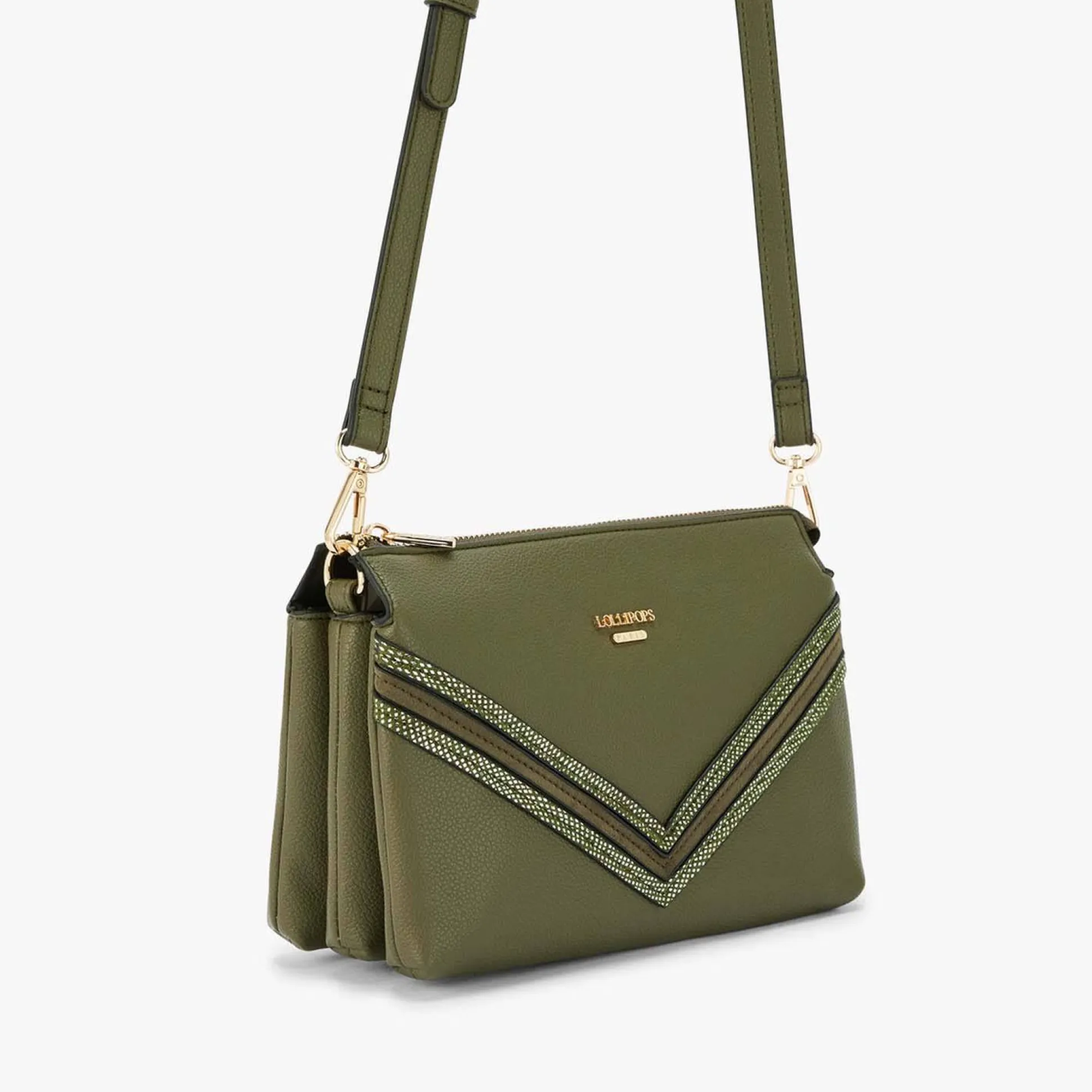 Lollipops Sac bandouliere M multipocket effet graine Ostuni*Femme Sacs Bandoulière