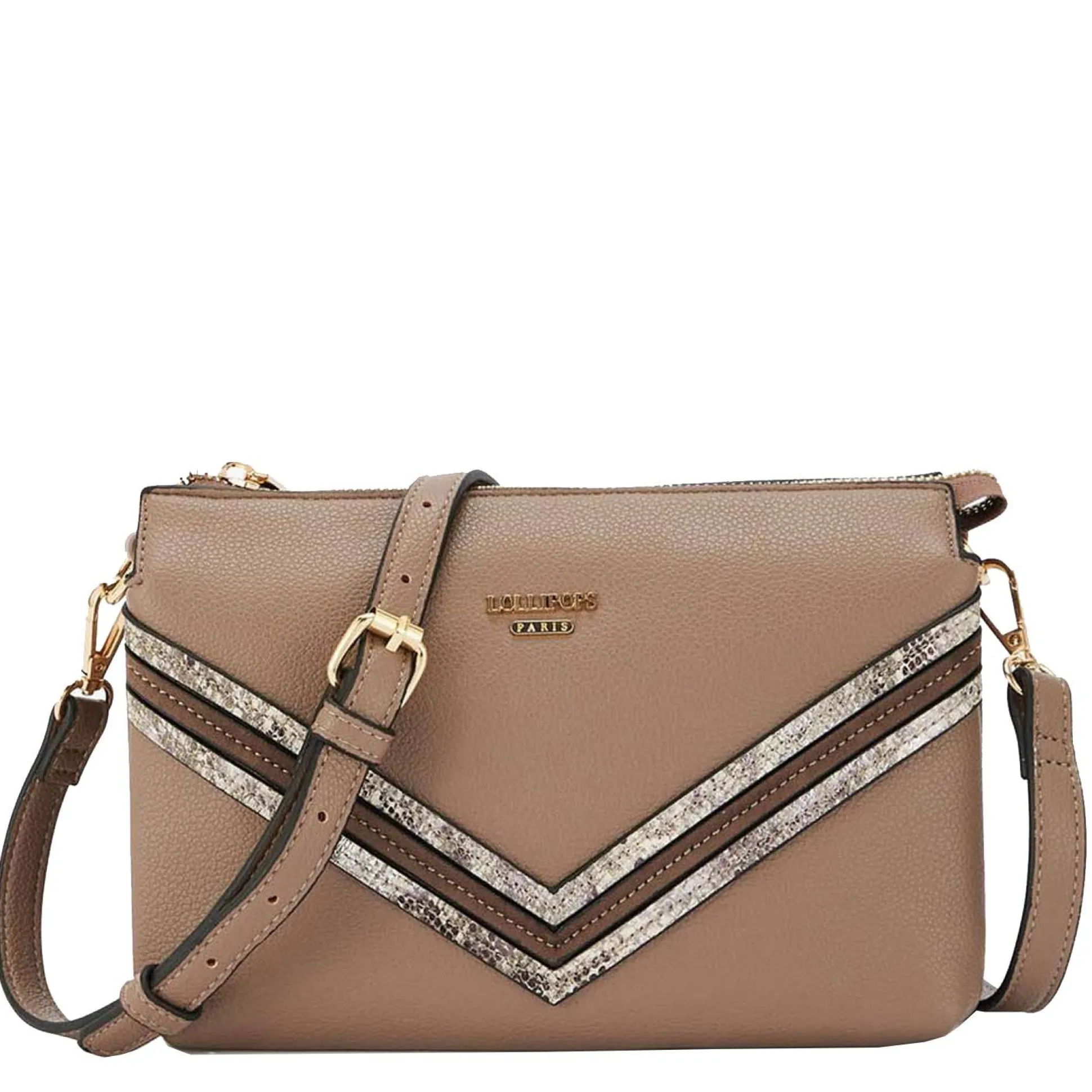 Lollipops Sac bandouliere M multipocket effet graine Ostuni*Femme Sacs Bandoulière