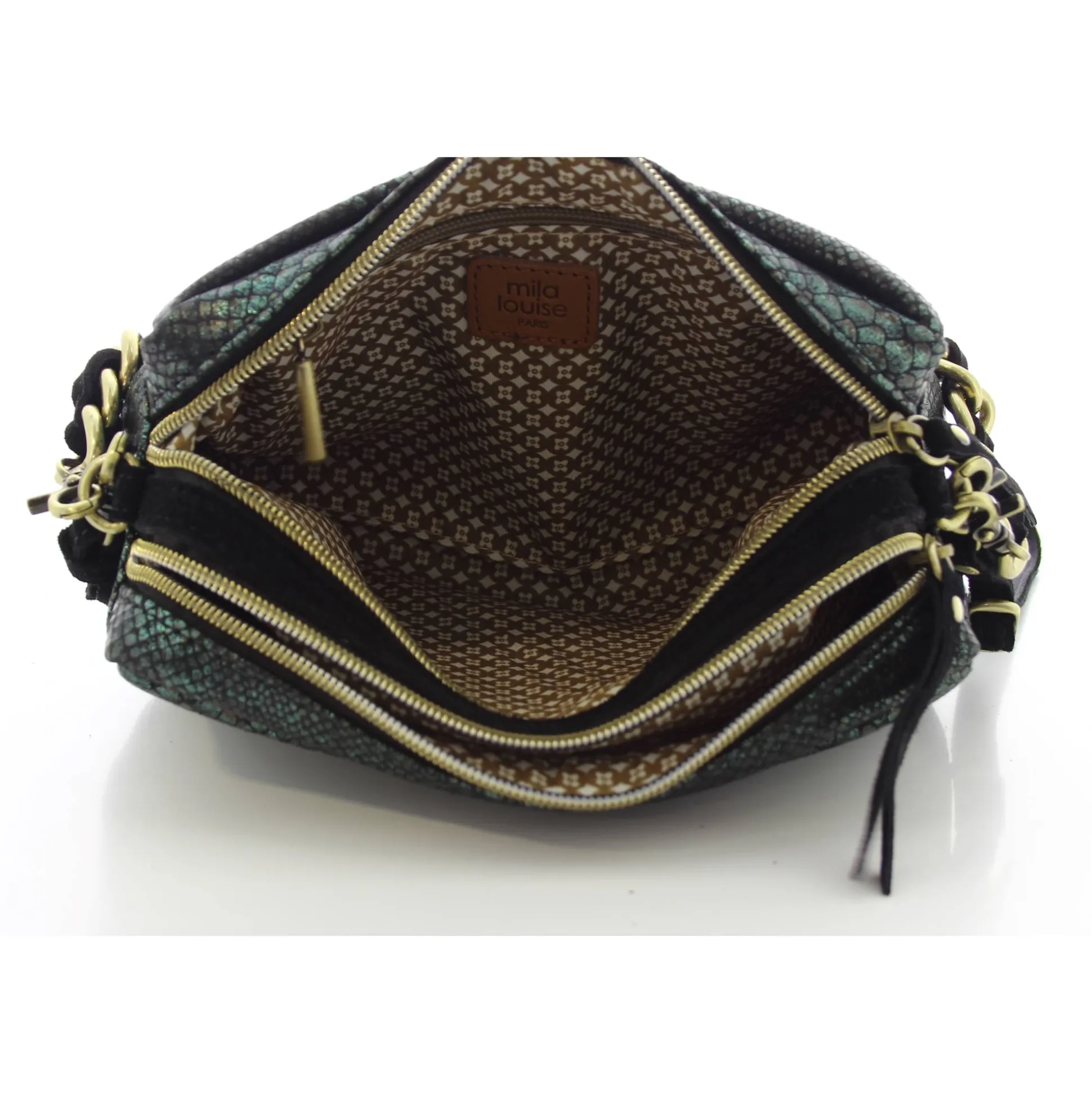 Mila Louise Sac bandouliere Mama PT3 facon python*Femme Sacs Bandoulière
