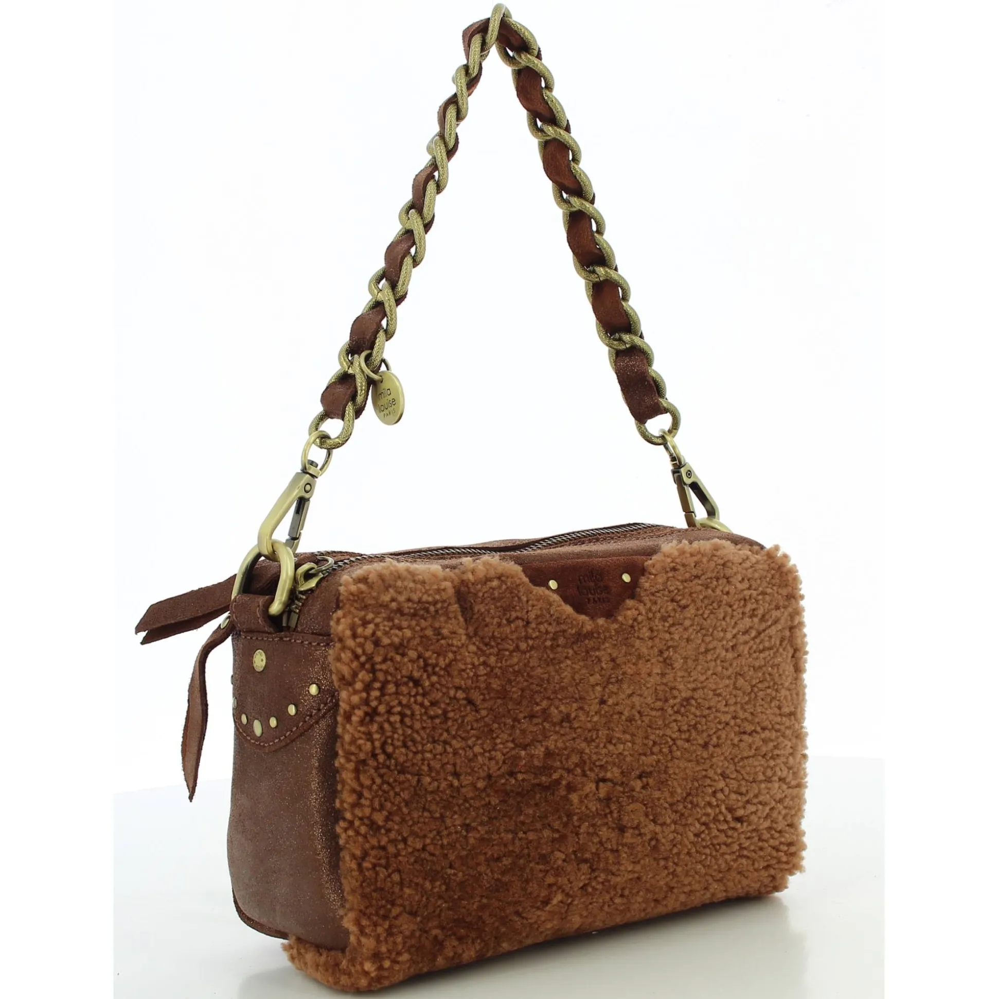 Mila Louise Sac bandouliere Mama TVX effet mouton*Femme Sacs Bandoulière
