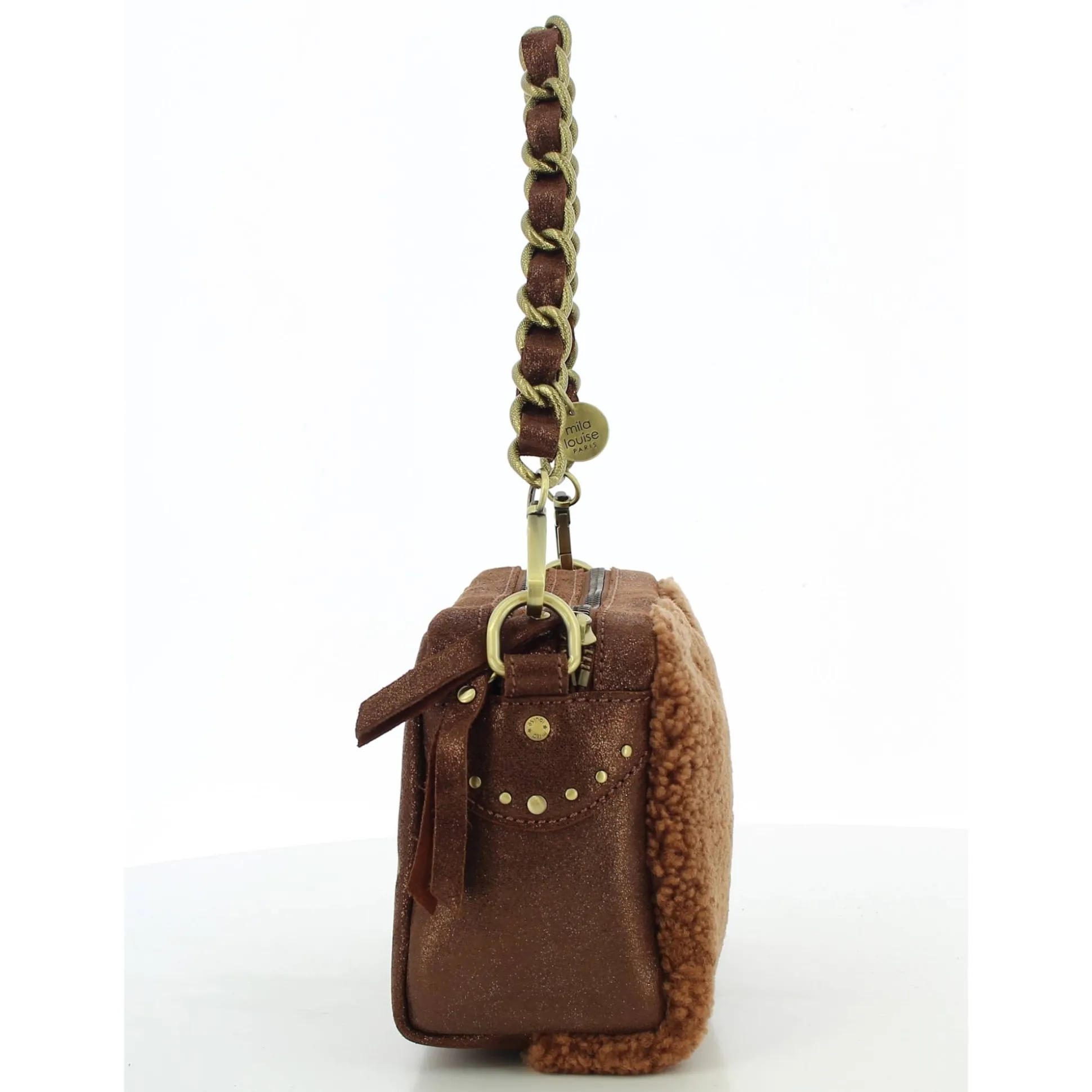 Mila Louise Sac bandouliere Mama TVX effet mouton*Femme Sacs Bandoulière