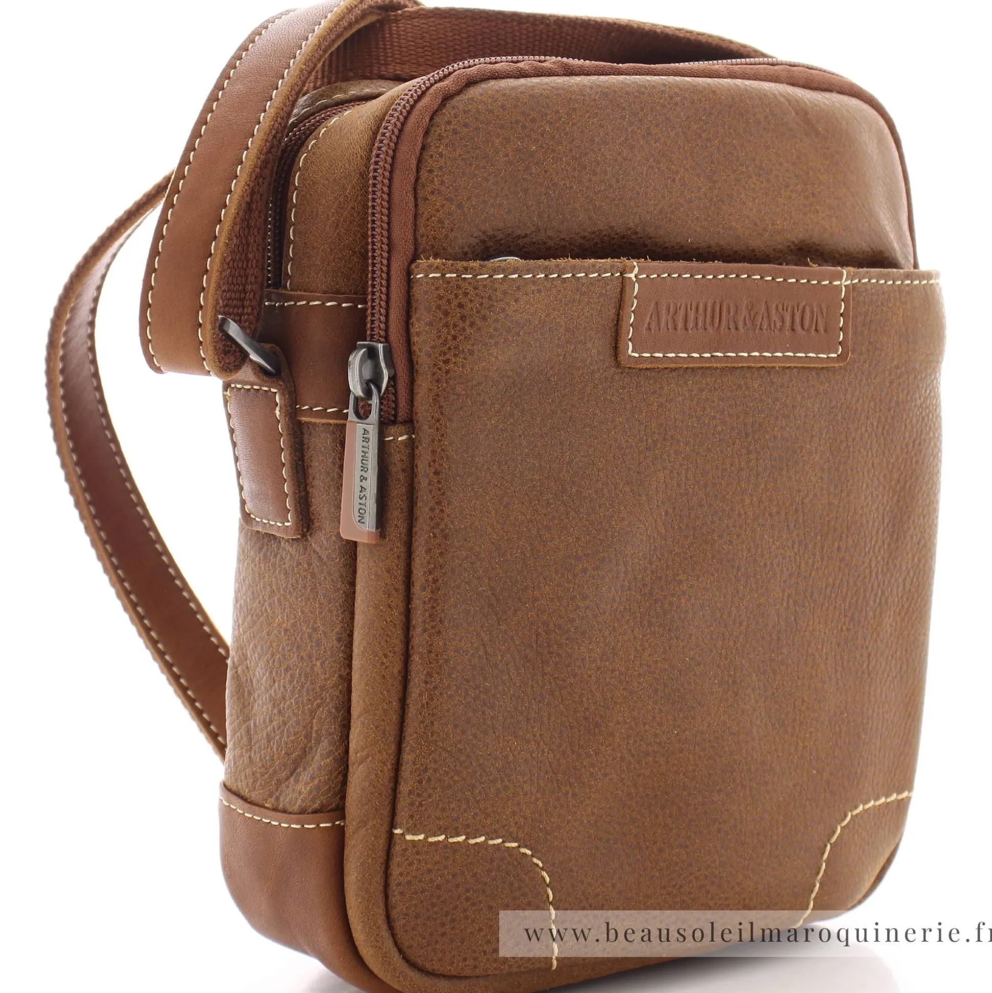 Arthur Aston Sac bandouliere Marco en cuir de vachette*Homme Sacoches Homme